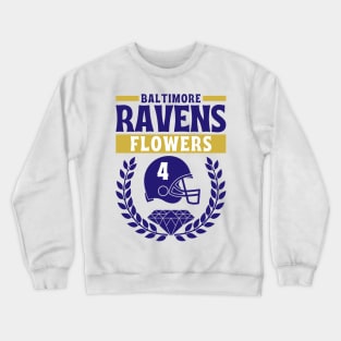 Baltimore Ravens Flowers 4 American Football Crewneck Sweatshirt